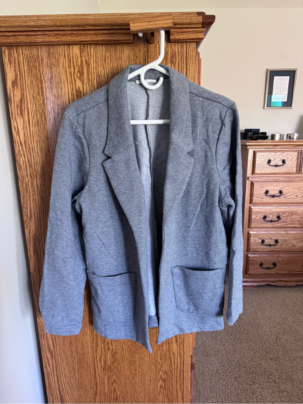Maurices Navy Open-Front Blazer